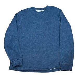 B.C. Clothing Co Heritage Sweatshirt Mens Medium Blue Sherpa Lined Crewneck